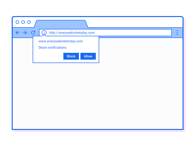 Show Notifications website browser minimal illustration rage popup playoff fullstory dribbble competition