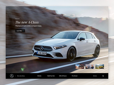 Mercedes-Benz Redesign car mercedes minimal product redesign responsive ui ux website