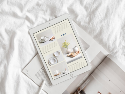 Ceramica Page minimalist design minimalist website mobile web design web design web design mock up web page