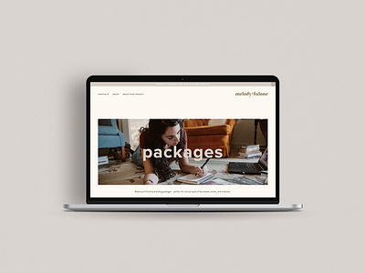 Packages Landing Page landing page design minimalist design minimalist website mock up squarespace squarespace design web design