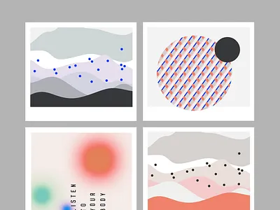 Colour/mood sketches for a digital brand branding data visualisation mood palette pattern visual identity