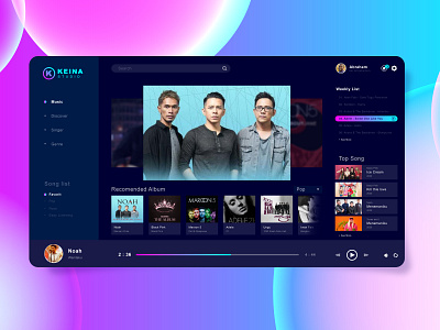 Music Player adobe illustrator adobe photoshop adobe xd app dark ui modernism music music player niceconcept simple design ui ui dashboard uidaily uidesign uidesigner uiux userinterface