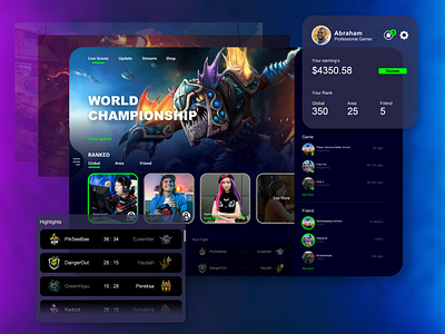 UIDAILY | Comunity Of Gamer adobephotoshop design illustration simple design ui ui dashboard uidaily uidesign uidesigner ux design