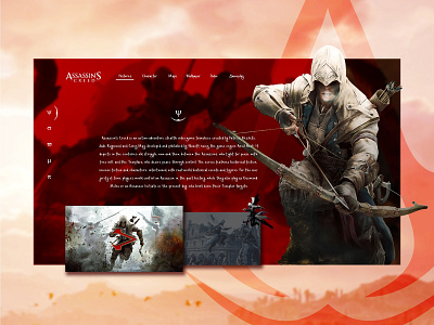 Assassins Creed - ui/ux Design adobephotoshop design designgraphic flat freelance designer freelancers illustration simple design ui ui ux ui dashboard uidesign uidesigner ux design