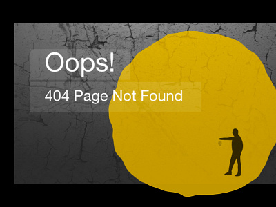 404 Error Lp design illustration ui website