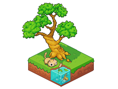 Pixel art: a slice of nature