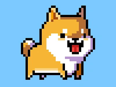 Shiba Inu loves you! 16 bit 80s 8bit character character design creature cute cute animal dog dog illustration game art illustration pixel pixel art pixelart retro shiba shiba inu shibainu video game