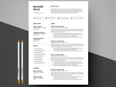 Resume Template / CV