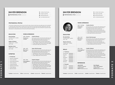 Resume Set 2 page 3 page a4 clean cv design elegant elegant resume female female resume feminine infographic letter minimalist modern modern resume portfolio professional resume resume clean