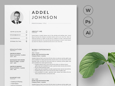 Resume Template / CV black cv design clean resume creative resume curriculum vitae cv design diy resume docx editable resume elegant resume female resume infographic resume minimal modern resume photoshop resume printable resume professional resume resume template word word resume