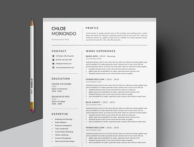 Resume Template / CV black cv design clean resume creative resume curriculum vitae cv design diy resume docx editable resume elegant resume female resume infographic resume minimal modern resume photoshop resume printable resume professional resume resume template word word resume