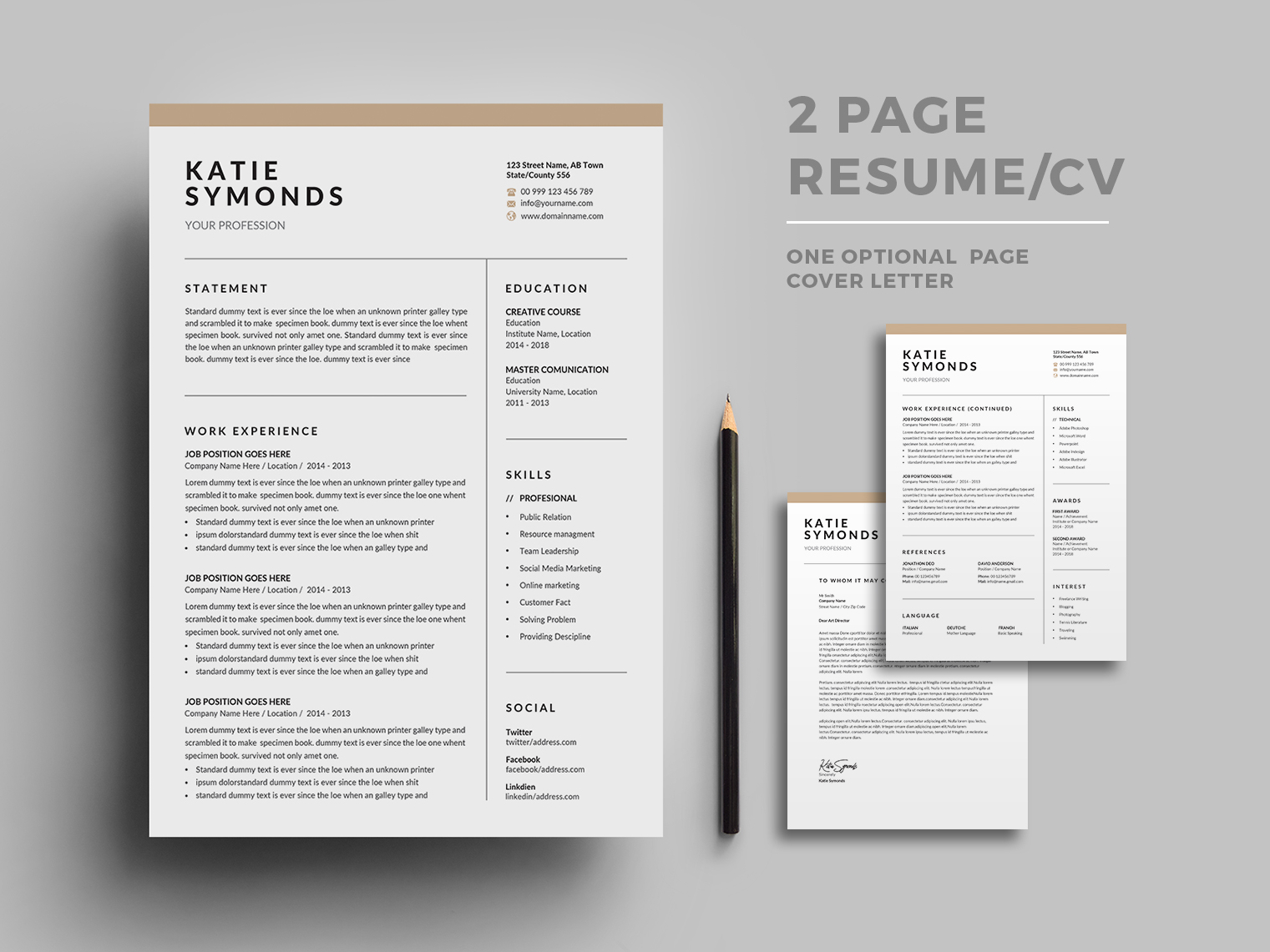 Resume Cv By Designsbird Dribbble Dribbble