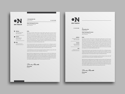 Letterhead a4 brand branding business business letterhead clean colorful corporate corporate identity creative design docx elegant folder ipad letterhead minimalist mockup modern official