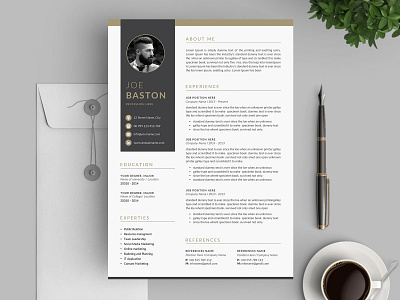 Resume/CV a4 clean cv design elegant elegant resume female female resume feminine indesign infographic letter minimalist modern modern resume portfolio professional resume resume clean resume cv