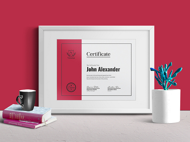 Certificate by DesignsBird on Dribbble