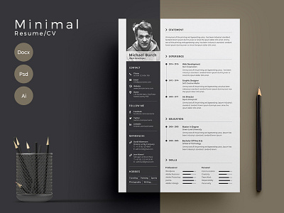 Resume/CV black cv design clean resume creative resume curriculum vitae cv design diy resume docx editable resume elegant resume female resume infographic resume minimal modern resume photoshop resume printable resume professional resume resume template resumecv template word word resume