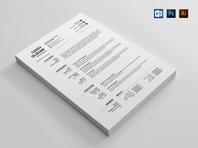 Resume/CV black cv design clean resume creative resume curriculum vitae cv design diy resume docx editable resume elegant resume female resume infographic resume minimal modern resume photoshop resume printable resume professional resume resume template resumecv template word word resume