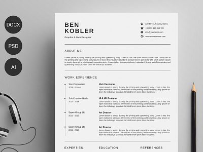 Resume/CV black cv design clean resume creative resume curriculum vitae cv design diy resume docx editable resume elegant resume female resume infographic resume minimal modern resume photoshop resume printable resume professional resume resume template resumecv template word word resume