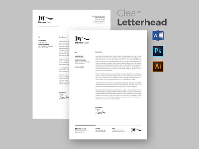 Letterhead a4 brand branding business business letterhead clean colorful corporate corporate identity creative design docx elegant envelope folder ipad letterhead logo minimalist mockup