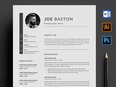 Resume/CV 2 page 3 page a4 clean cv design elegant elegant resume female female resume feminine infographic letter minimalist modern modern resume portfolio professional resume resume clean