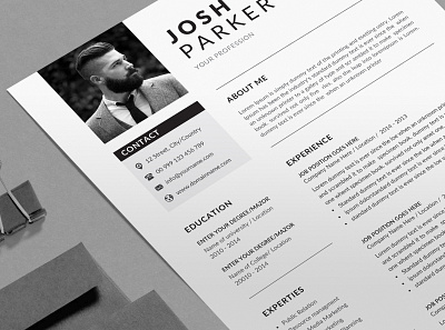 Resume/CV black cv design clean resume creative resume curriculum vitae cv design diy resume docx editable resume elegant resume female resume infographic resume minimal modern resume photoshop resume printable resume professional resume resume template word word resume