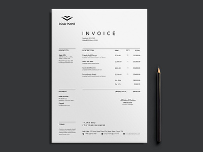 Invoice a4 automatic bill business clean clean invoice corporate creative design invoice invoice design invoice template invoice word minimal invoice minimalist