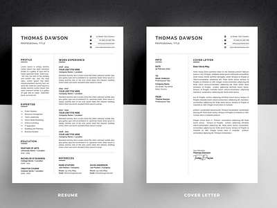 Resume/CV + Cover Letter