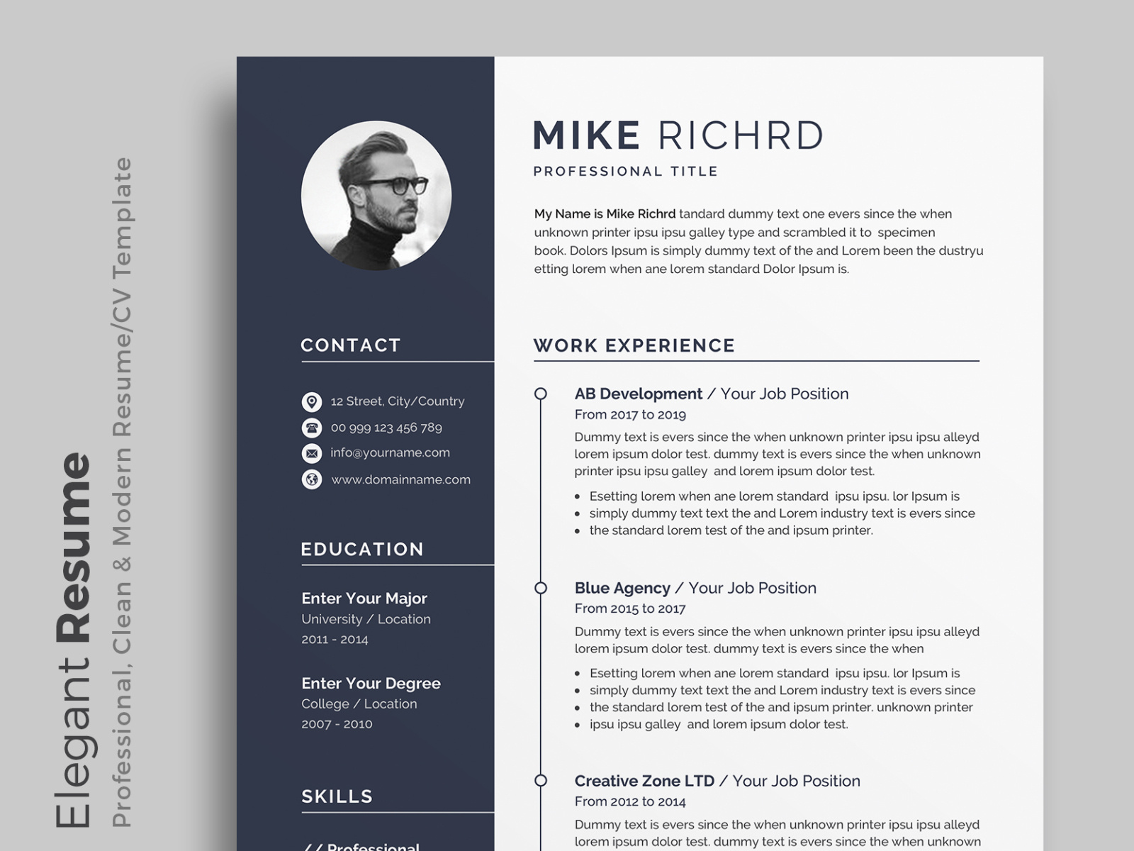 Resume/CV by DesignsBird on Dribbble