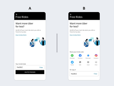 Uber Screen Redesign app challenge clean daily ui design figma flat mobile redesign social share uber ui ui design uiux user inteface ux visual design