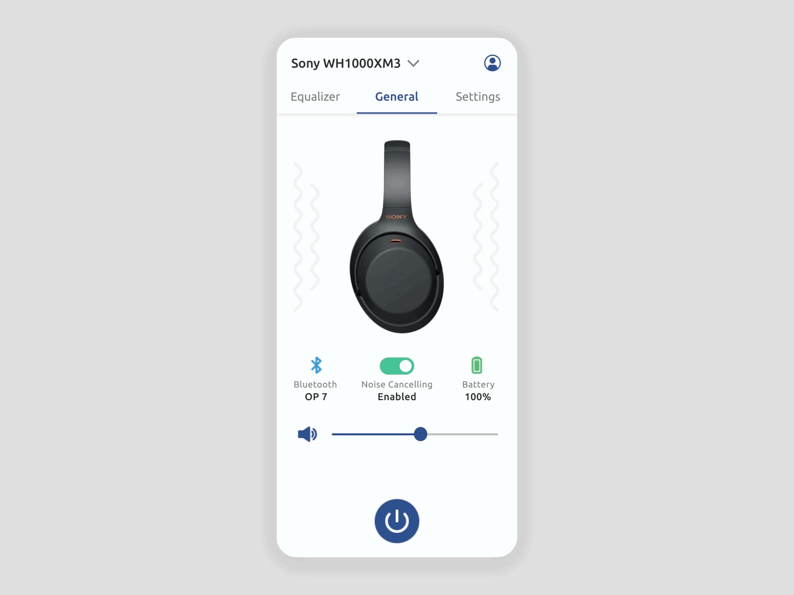 Headphones App 015 app challenge clean concept daily ui design figma flat headphones mobile music switch ui ui design uiux user interface ux visual design