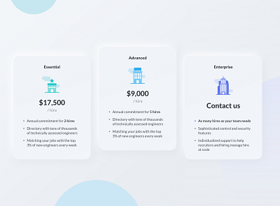 Triplebyte Pricing illustration pricing pricing page pricing plans pricing table software engineer subscription ui