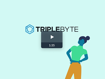 Triplebyte Welcome Video 2d aftereffects animation animation design candidate data design graphic design hiring illustration software engineer vector video welcome youtube