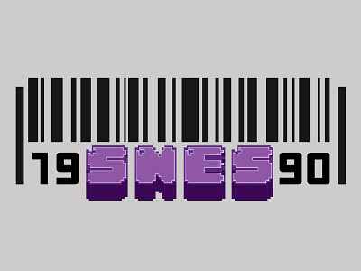 SNES - 1990 1990 games illustration nintendo pointlessprints snes typography