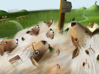 3lalech book children illustration sheeps