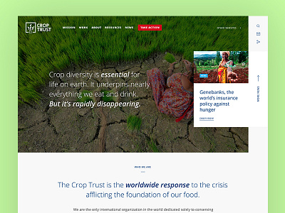 Croptrust.org redesign