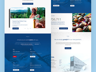 Croptrust Homepage Redesign crops croptrust seed trust vault website