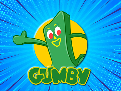 Gumby cartoon cartoon illustration cartooning design gumby illustration vector