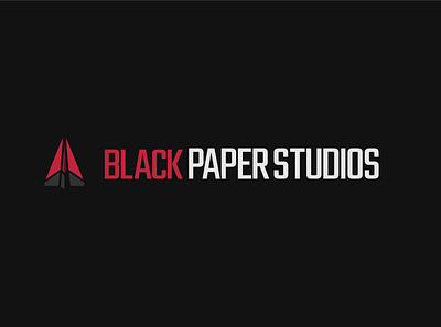 Black Paper Studios branding design flat logo minimal vector