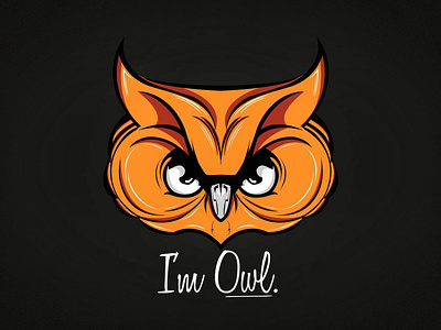 I'm Owl Logo Design | Photoshop + Illustrator branding colors design flat graphic design icon illustration illustrator inspiration logo owl photoshop portfolio vector