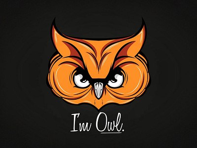 I'm Owl Logo Design | Photoshop + Illustrator