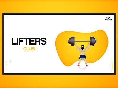 Lifters Club | UI design | Illustrator site design