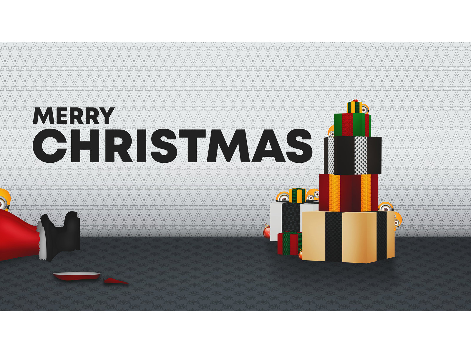 " Joyeux Noël " - " Merry Christmas " santa claus noel christmas minions charachter web charachter design ui ux inspiration vector colors illustrator portfolio photoshop graphic design design