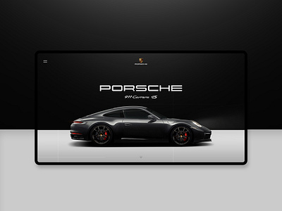 Porsche 911 Carrera 4s Simple Landing page 2019 911 app behance branding carrera design dribbble flat graphic design inspiration logo photoshop porsche portfolio ui ux web website