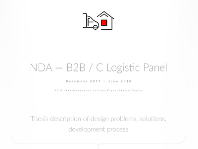 NDA — B2B / C Logistic Panel abramov app art direction branding business analysis design fabrica flat icon rd research ui ukraine ux vector vomarba website