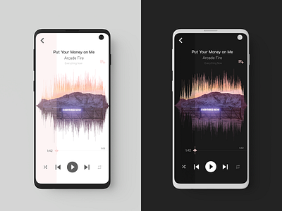 Music Player - Light/Dark Mode app dailyui dailyui 009 music app ui uidesign user interface