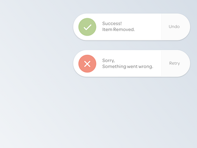 Flash Message (Success | Error) dailyui dailyui 011 error message notification pop up success message ui uidesign