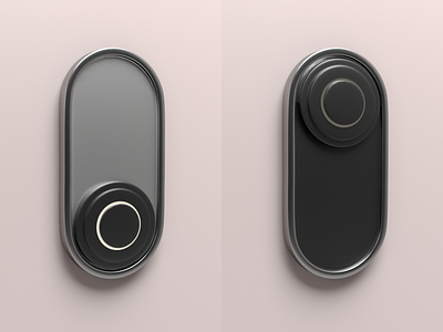 On/Off Switch (Physical UI) 3d dailyui dailyui 015 design industrial design interface interface design light switch onoff onoff switch physical physical ui render switch toggle switch ui uidesign user interface