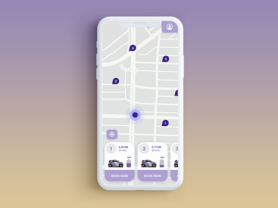 Location Tracker  - Car Sharing Concept App