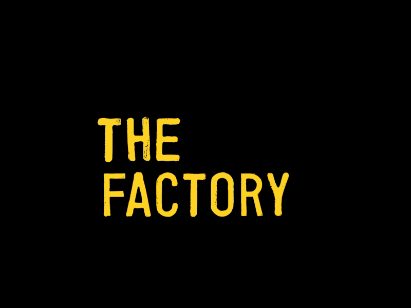 Mac Factory Neon logo branding cheese factory gif logo motion neon light restaraunt streetfood