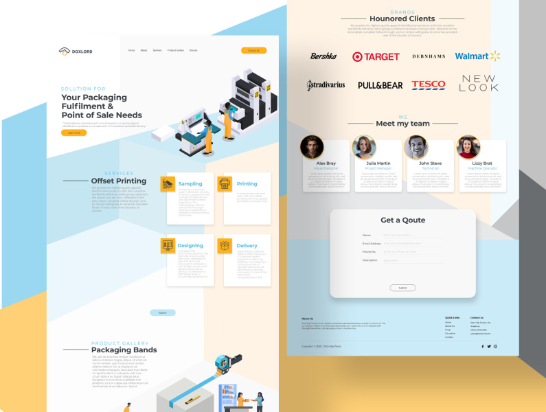 Package Website Landing Page by Bilal Abdul Majeed on Dribbble
